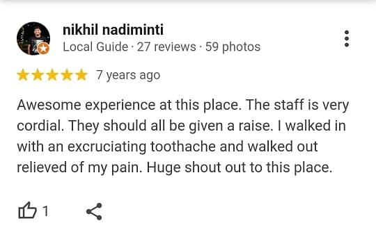 Patient review for V2 ECity Dental Center, Electronic City, Bengaluru